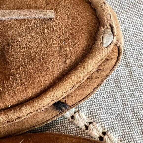 Men's UGG Brown Suede Moccasins, see photos and description, used condition - Picture 4 of 7